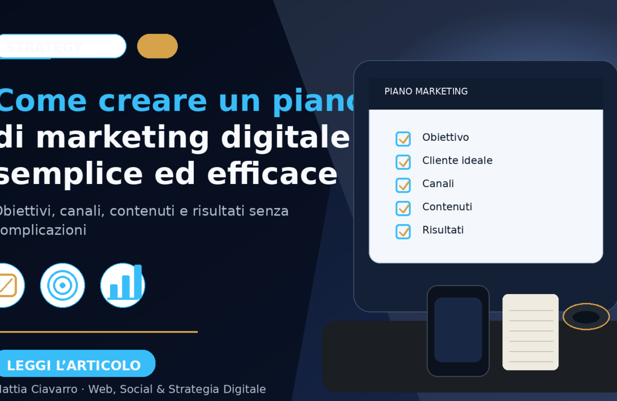 Come creare un piano di marketing digitale semplice ed efficace