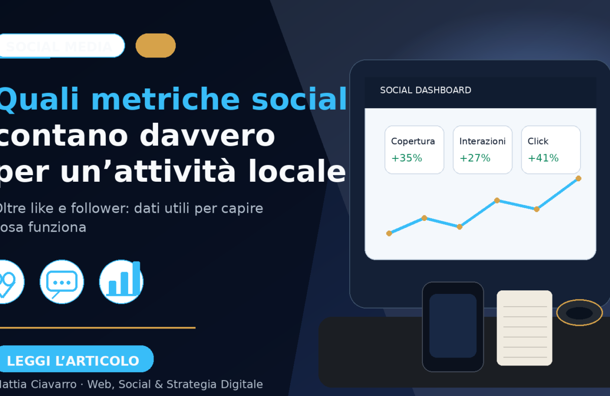 Quali metriche social contano davvero per un’attività locale